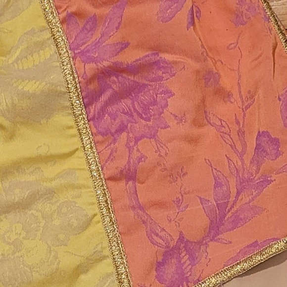OSEREE BLOSSOM COLORED HIGH WAISTED SATIN JACQUARD BIKINI BOTTOMS - Picture 9 of 9